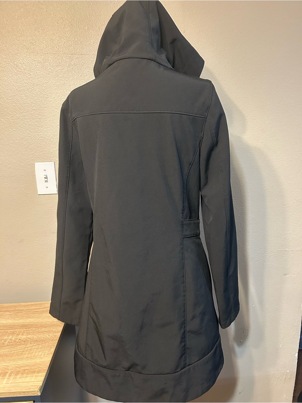 C9 Champion Women’s Small Black VentureDry Softshell Hooded Long Jacket Coat - Picture 3 of 5